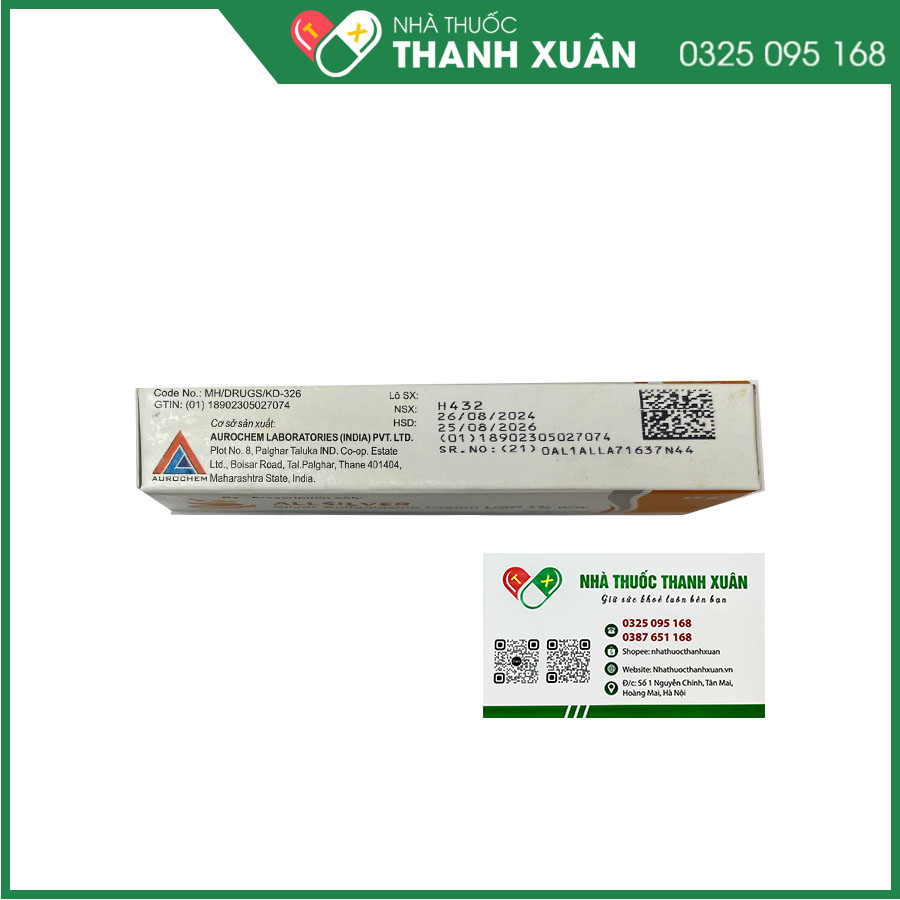 Allsilver kháng khuẩn tại chỗ